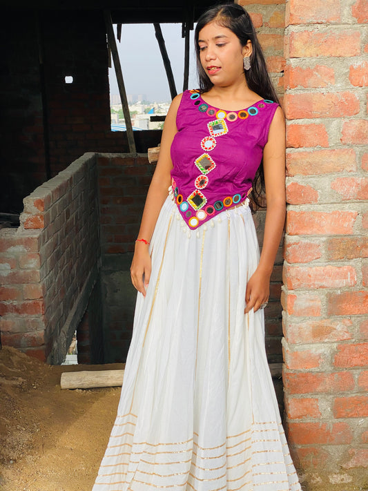 Saptarang Padded Crop Top