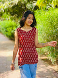 Mango print short kurti