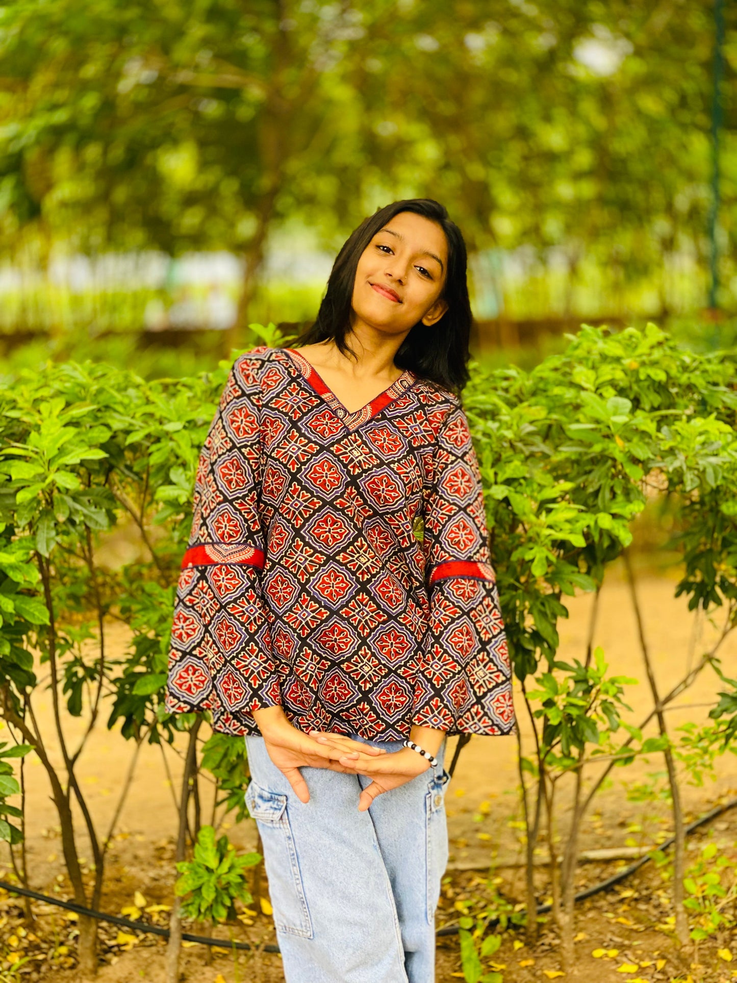 Azarak work short kurti